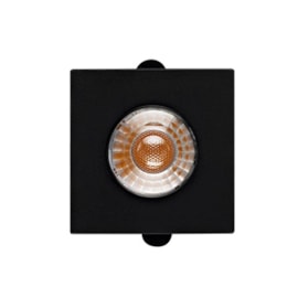 SPOT DE EMBUTIR LED MÓBILI QUADRADO DIMERIZÁVEL PARA MOVELARIA IRC90 2700K 2W 12V 3,7X3,7X1,9CM POLICARBONATO E ABS PRETO - STELLA STL22918PTO/27 SPOT DE EMBUTIR LED MÓBILI QUADRADO DIMERIZÁVEL PARA MOVELARIA IRC90 2700K 2W 12V 3,7X3,7X1,9CM POLICARBONATO E ABS PRETO - STELLA STL22918PTO/27