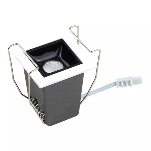 SPOT DE EMBUTIR LED PIACE QUADRADO 2700K 2W BIVOLT 4,4X4,4X5CM ALUMÍNIO BRANCO | SL ILUMINAÇÃO 2024-170 SPOT DE EMBUTIR LED PIACE QUADRADO 2700K 2W BIVOLT 4,4X4,4X5CM ALUMÍNIO BRANCO | SL ILUMINAÇÃO 2024-170