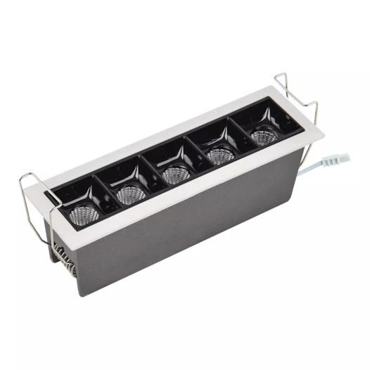 SPOT DE EMBUTIR LED PIACE RETANGULAR 4000K 10W BIVOLT 14,7X5X4,4CM ALUMÍNIO BRANCO | SL ILUMINAÇÃO 2024-371 SPOT DE EMBUTIR LED PIACE RETANGULAR 4000K 10W BIVOLT 14,7X5X4,4CM ALUMÍNIO BRANCO | SL ILUMINAÇÃO 2024-371