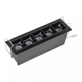 SPOT DE EMBUTIR LED PIACE RETANGULAR 4000K 10W BIVOLT 14,7X5X4,4CM ALUMÍNIO PRETO | SL ILUMINAÇÃO 2024-372 SPOT DE EMBUTIR LED PIACE RETANGULAR 4000K 10W BIVOLT 14,7X5X4,4CM ALUMÍNIO PRETO | SL ILUMINAÇÃO 2024-372