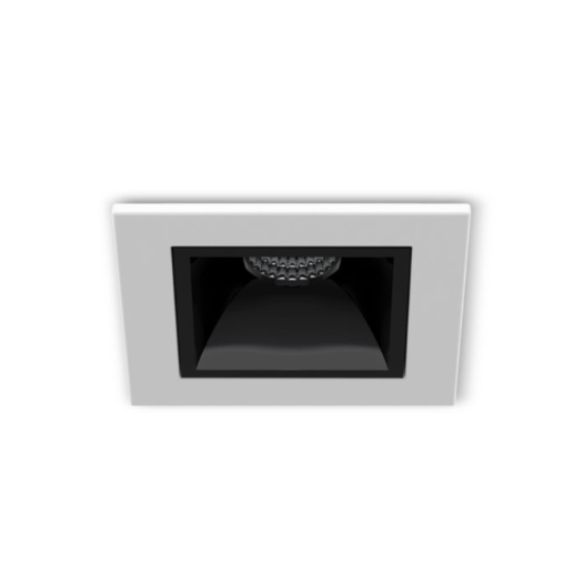 SPOT DE EMBUTIR LED PICCO HOME QUADRADO COM BORDA 12º IRC>90 3W 2700K | INTERLIGHT 4991-FE-S