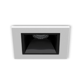 SPOT DE EMBUTIR LED PICCO HOME QUADRADO COM BORDA 34º IRC>90 3W 2700K | INTERLIGHT 4991-AB-S