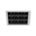 SPOT DE EMBUTIR LED PICCO HOME QUADRADO COM BORDA 9 FOCOS 34º IRC>90 21W 2700K | INTERLIGHT 4994-AB-S