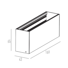 SPOT DE EMBUTIR LED PICCO ORIENTÁVEL 48° IRC 90 2700K 14W BIVOLT 16,9X4,3X6,5CM ALUMÍNIO | INTERLIGHT 2783-MA-S