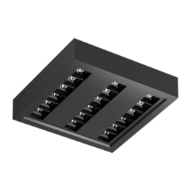 SPOT DE EMBUTIR LED PICCO ORIENTÁVEL 48° IRC 90 2700K 20W BIVOLT 20X20X4,1CM ALUMÍNIO | INTERLIGHT 2785-MA-S