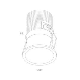 SPOT DE EMBUTIR LED POTENZA REDONDO 7W ALUMÍNIO BRANCO | MISTERLED SLED1204 SPOT DE EMBUTIR LED POTENZA REDONDO 7W ALUMÍNIO BRANCO | MISTERLED SLED1204
