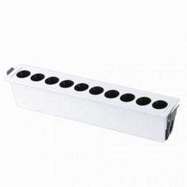 SPOT DE EMBUTIR LED POWERUS 10 FOCOS IRC 90 3000K 20W BIVOLT 28X4,5X5CM BRANCO | NORDECOR 6377 SPOT DE EMBUTIR LED POWERUS 10 FOCOS IRC 90 3000K 20W BIVOLT 28X4,5X5CM BRANCO | NORDECOR 6377