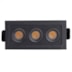SPOT DE EMBUTIR LED POWERUS 3 FOCOS IRC 90 3000K 6W BIVOLT 5X9,5CM ALUMÍNIO PRETO | NORDECOR 6374 SPOT DE EMBUTIR LED POWERUS 3 FOCOS IRC 90 3000K 6W BIVOLT 5X9,5CM ALUMÍNIO PRETO | NORDECOR 6374