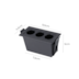 SPOT DE EMBUTIR LED POWERUS 3 FOCOS IRC 90 3000K 6W BIVOLT 5X9,5CM ALUMÍNIO PRETO | NORDECOR 6374