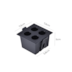 SPOT DE EMBUTIR LED POWERUS 4 FOCOS IRC 90 3000K 8W BIVOLT 7,5X7,5X5CM  PRETO | NORDECOR 6380