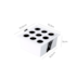 SPOT DE EMBUTIR LED POWERUS 9 FOCOS IRC 90 3000K 18W BIVOLT 10,5X10,5X5CM BRANCO | NORDECOR 6381