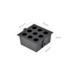 SPOT DE EMBUTIR LED POWERUS 9 FOCOS IRC 90 3000K 18W BIVOLT 10,5X10,5X5CM PRETO | NORDECOR 6382