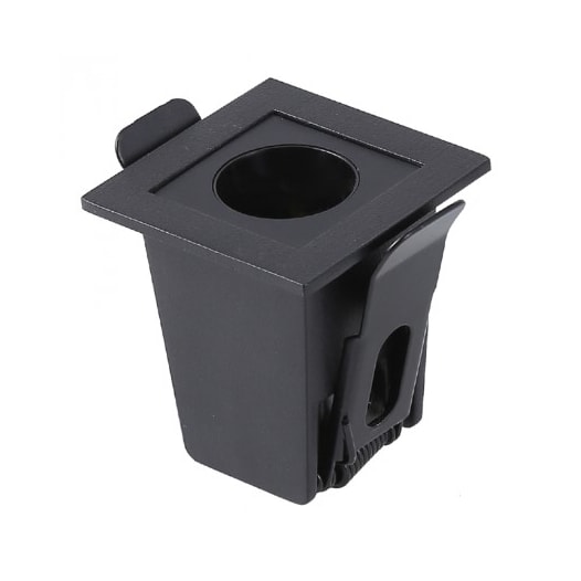 SPOT DE EMBUTIR LED POWERUS IRC 90 3000K 2W BIVOLT 4,5X4,5X5CM ALUMÍNIO PRETO | NORDECOR 6370