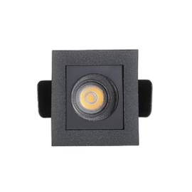 SPOT DE EMBUTIR LED POWERUS QUADRADO IRC 90 3000K 2W BIVOLT 4,5X4,5X5CM PRETO | NORDECOR 6428 SPOT DE EMBUTIR LED POWERUS QUADRADO IRC 90 3000K 2W BIVOLT 4,5X4,5X5CM PRETO | NORDECOR 6428