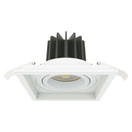 SPOT DE EMBUTIR LED QUADRADO BIVOLT 24º 8W 3000K | INTERLIGHT IL-DW03