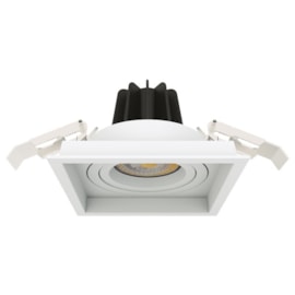 SPOT DE EMBUTIR LED QUADRADO BIVOLT 30º 6W 3000K | INTERLIGHT IL-DW02