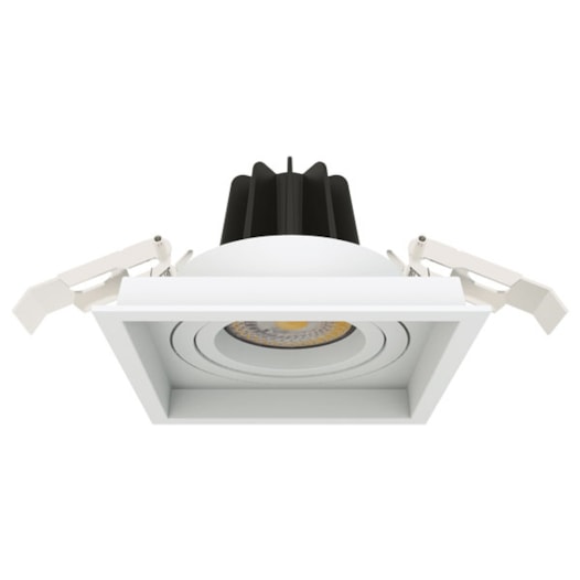 SPOT DE EMBUTIR LED QUADRADO BIVOLT 30º 6W 3000K | INTERLIGHT IL-DW02