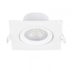 SPOT DE EMBUTIR LED QUADRADO FOCO DIRECIONÁVEL 3000K 5W BIVOLT 9X9X4CM ABS BRANCO | GAYA 9980