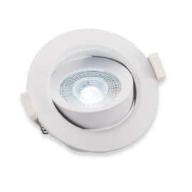 SPOT DE EMBUTIR LED REDONDO 6500K 3W BIVOLT Ø7,5X4,2CM BRANCO | PIX ILUMINAÇÃO 36505280