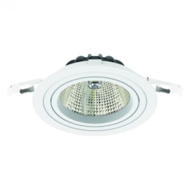 SPOT DE EMBUTIR LED REDONDO BIVOLT 10º 20W 3000K | INTERLIGHT IL-DB17-ECO-FE-W