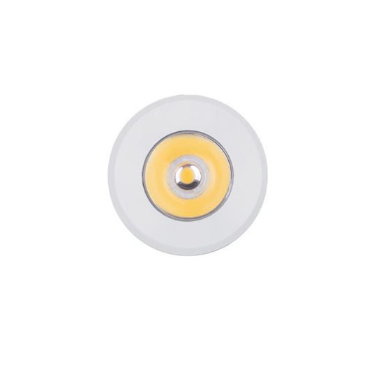 SPOT DE EMBUTIR LED REDONDO MINI 3000K 1W BIVOLT BRANCO | NORDECOR S33001