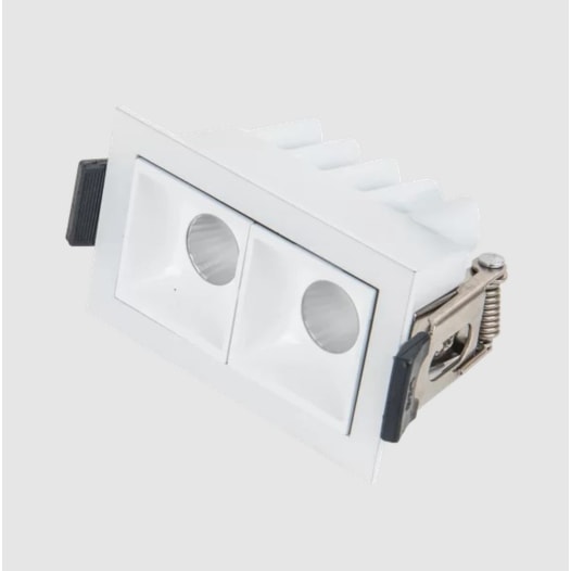 SPOT DE EMBUTIR LED VIGO RETANGULAR 2 FOCOS 2700K 4W BIVOLT 7,5X4,5X5CM ALUMÍNIO E POLICARBONATO BRANCO | PIX ILUMINAÇÃO SPOT DE EMBUTIR LED VIGO RETANGULAR 2 FOCOS 2700K 4W BIVOLT 7,5X4,5X5CM ALUMÍNIO E POLICARBONATO BRANCO | PIX ILUMINAÇÃO