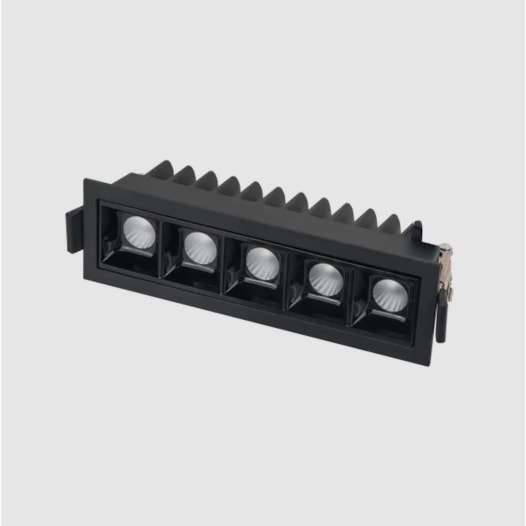 SPOT DE EMBUTIR LED VIGO RETANGULAR 5 FOCOS 2700K 10W BIVOLT 14,5X4,5X5CM ALUMÍNIO E POLICARBONATO PRETO | PIX ILUMINAÇÃ SPOT DE EMBUTIR LED VIGO RETANGULAR 5 FOCOS 2700K 10W BIVOLT 14,5X4,5X5CM ALUMÍNIO E POLICARBONATO PRETO | PIX ILUMINAÇÃ