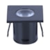 SPOT DE EMBUTIR LED YASA MINI QUADRADO ACOMPANHAM 2 SPOTS 3000K 1W BIVOLT PRETO | NORDECOR 6330