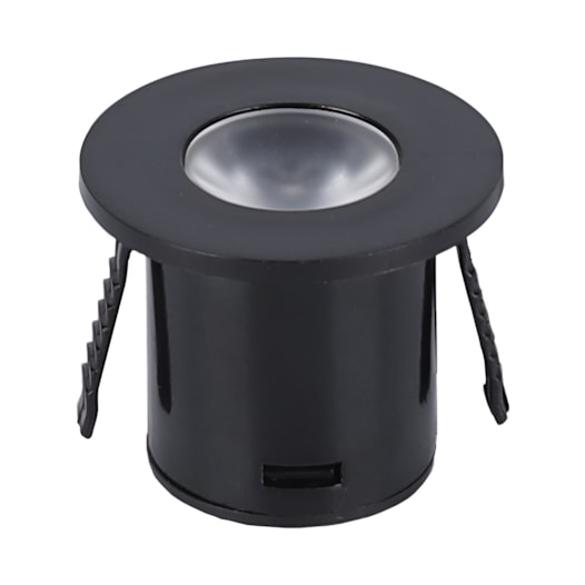 SPOT DE EMBUTIR LED YASA MINI REDONDO ACOMPANHAM 2 SPOTS 3000K 1W BIVOLT PRETO | NORDECOR 6328