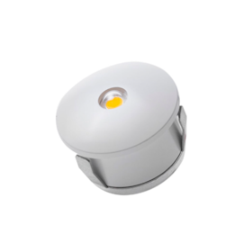 SPOT DE EMBUTIR LED ZORA REDONDO MINI 3000K 1W BIVOLT BRANCO | NORDECOR 6157