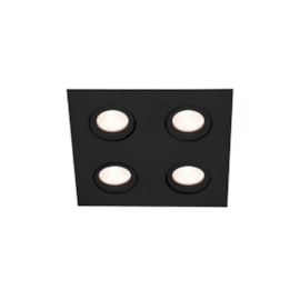 SPOT DE EMBUTIR LISSE II 4 PAR16 LED 180X180X70MM | NEWLINE M55524 SPOT DE EMBUTIR LISSE II 4 PAR16 LED 180X180X70MM | NEWLINE M55524