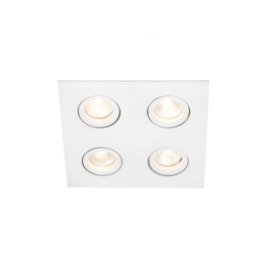 SPOT DE EMBUTIR LISSE II 4 PAR16 LED 180X180X70MM | NEWLINE M55524 SPOT DE EMBUTIR LISSE II 4 PAR16 LED 180X180X70MM | NEWLINE M55524
