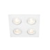 SPOT DE EMBUTIR LISSE II 4 PAR20 LED 227X227X110MM | NEWLINE M55534