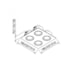 SPOT DE EMBUTIR LISSE II 4 PAR30 LED  310X310X130MM | NEWLINE M55564