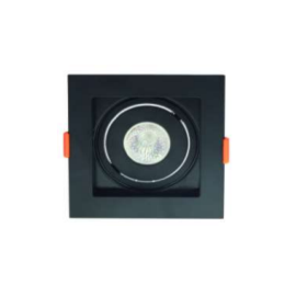 SPOT DE EMBUTIR MODULAR ALUMÍNIO E ABS PRETO 40W 1XGU10 | HEVVY T057 O-130 MR11 PT SPOT DE EMBUTIR MODULAR ALUMÍNIO E ABS PRETO 40W 1XGU10 | HEVVY T057 O-130 MR11 PT