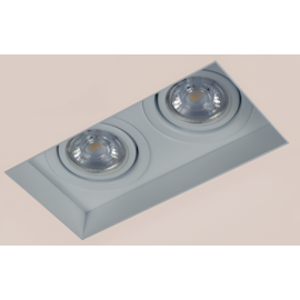 SPOT DE EMBUTIR NO FRAME 12,5X27X14CM 2X PAR30 E27 | BELLUCE G1330/2 SPOT DE EMBUTIR NO FRAME 12,5X27X14CM 2X PAR30 E27 | BELLUCE G1330/2