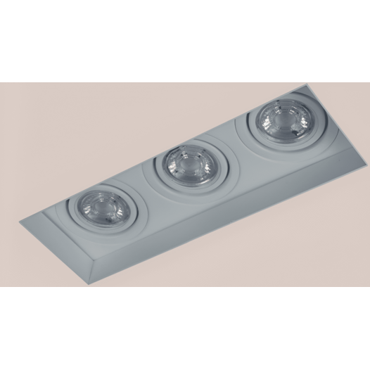 SPOT DE EMBUTIR NO FRAME 12,5X41X14CM 3X PAR30 E27 | BELLUCE G1330/3 SPOT DE EMBUTIR NO FRAME 12,5X41X14CM 3X PAR30 E27 | BELLUCE G1330/3