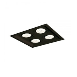 SPOT DE EMBUTIR NO FRAME II QUADRADO QUÁDRUPLO DICROICA PAR16 19,8X19,8X9CM ALUMÍNIO | NEWLINE IN60324 SPOT DE EMBUTIR NO FRAME II QUADRADO QUÁDRUPLO DICROICA PAR16 19,8X19,8X9CM ALUMÍNIO | NEWLINE IN60324