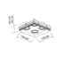 SPOT DE EMBUTIR NO FRAME II QUADRADO QUÁDRUPLO DICROICA PAR16 19,8X19,8X9CM ALUMÍNIO | NEWLINE IN60324 SPOT DE EMBUTIR NO FRAME II QUADRADO QUÁDRUPLO DICROICA PAR16 19,8X19,8X9CM ALUMÍNIO | NEWLINE IN60324
