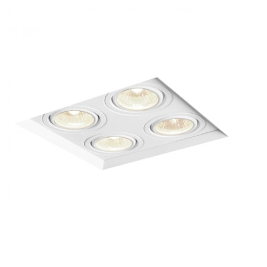 SPOT DE EMBUTIR NO FRAME II QUADRADO QUÁDRUPLO PAR20 19,8X19,8X13CM ALUMÍNIO | NEWLINE IN60334 SPOT DE EMBUTIR NO FRAME II QUADRADO QUÁDRUPLO PAR20 19,8X19,8X13CM ALUMÍNIO | NEWLINE IN60334