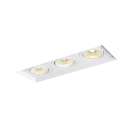 SPOT DE EMBUTIR NO FRAME II RETANGULAR TRIPLO PAR20 30,3X9,6X13CM ALUMÍNIO | NEWLINE IN60333 SPOT DE EMBUTIR NO FRAME II RETANGULAR TRIPLO PAR20 30,3X9,6X13CM ALUMÍNIO | NEWLINE IN60333