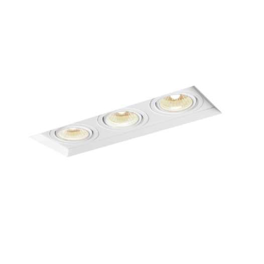 SPOT DE EMBUTIR NO FRAME II RETANGULAR TRIPLO PAR20 30,3X9,6X13CM ALUMÍNIO | NEWLINE IN60333 SPOT DE EMBUTIR NO FRAME II RETANGULAR TRIPLO PAR20 30,3X9,6X13CM ALUMÍNIO | NEWLINE IN60333
