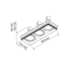SPOT DE EMBUTIR NO FRAME II RETANGULAR TRIPLO PAR30 42,6X13,6X16CM ALUMÍNIO | NEWLINE IN60363 SPOT DE EMBUTIR NO FRAME II RETANGULAR TRIPLO PAR30 42,6X13,6X16CM ALUMÍNIO | NEWLINE IN60363