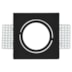 SPOT DE EMBUTIR NO FRAME QUADRADO DIRECIONÁVEL AR111 15X15X3,6CM PVC PRETO | GAYA 8273 SPOT DE EMBUTIR NO FRAME QUADRADO DIRECIONÁVEL AR111 15X15X3,6CM PVC PRETO | GAYA 8273
