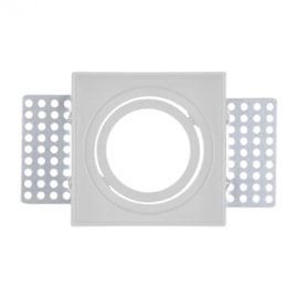 SPOT DE EMBUTIR NO FRAME QUADRADO DIRECIONÁVEL DICROICA PAR16 8X8X3CM PVC BRANCO | GAYA 8264 SPOT DE EMBUTIR NO FRAME QUADRADO DIRECIONÁVEL DICROICA PAR16 8X8X3CM PVC BRANCO | GAYA 8264