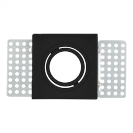 SPOT DE EMBUTIR NO FRAME QUADRADO DIRECIONÁVEL MINI DICROICA 6,5X6,5X3CM PVC PRETO | GAYA 8263 SPOT DE EMBUTIR NO FRAME QUADRADO DIRECIONÁVEL MINI DICROICA 6,5X6,5X3CM PVC PRETO | GAYA 8263