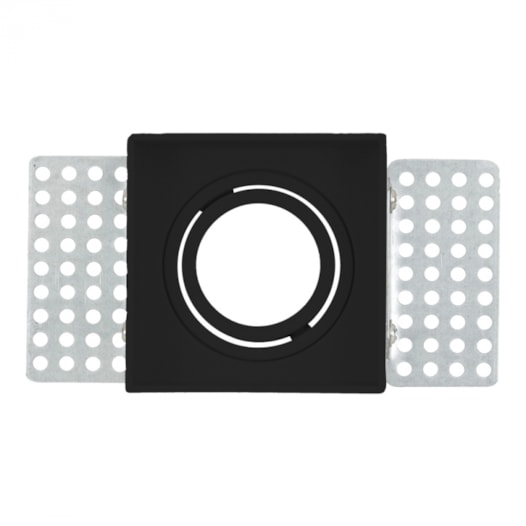 SPOT DE EMBUTIR NO FRAME QUADRADO DIRECIONÁVEL MINI DICROICA 6,5X6,5X3CM PVC PRETO | GAYA 8263 SPOT DE EMBUTIR NO FRAME QUADRADO DIRECIONÁVEL MINI DICROICA 6,5X6,5X3CM PVC PRETO | GAYA 8263