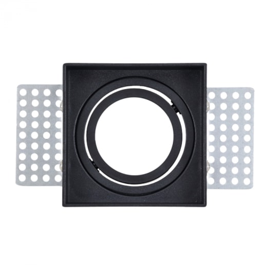 SPOT DE EMBUTIR NO FRAME QUADRADO DIRECIONÁVEL PAR20 11X11X3CM PVC PRETO | GAYA 8269 SPOT DE EMBUTIR NO FRAME QUADRADO DIRECIONÁVEL PAR20 11X11X3CM PVC PRETO | GAYA 8269