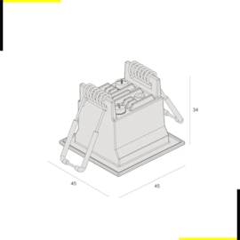 SPOT DE EMBUTIR PICCO PRO LED 4W 22º 2700K IP40 BIVOLT | INTERLIGHT 4470-FE-S-PM