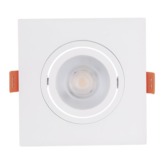 SPOT DE EMBUTIR PLANO QUADRADO 10,2X10,2X2,5CM POLICARBONATO BRANCO | NORDECOR 6290 SPOT DE EMBUTIR PLANO QUADRADO 10,2X10,2X2,5CM POLICARBONATO BRANCO | NORDECOR 6290